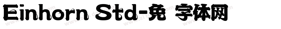 Einhorn Std字体转换